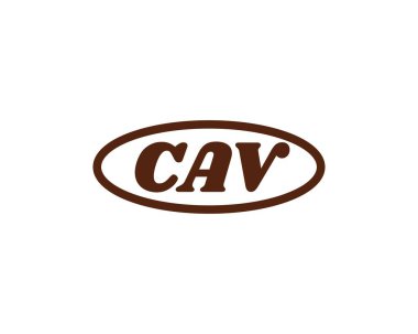 CAV logo tasarım vektör şablonu. CAV