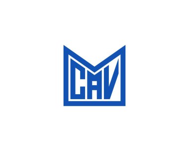 CAV logo tasarım vektör şablonu. CAV