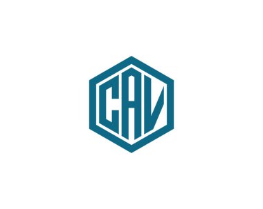 CAV logo tasarım vektör şablonu. CAV