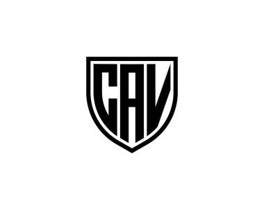 CAV logo tasarım vektör şablonu. CAV