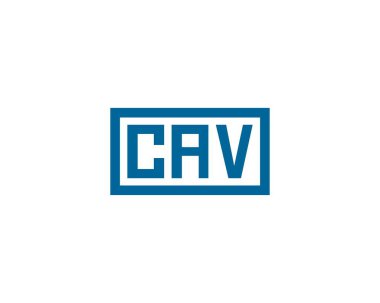 CAV logo tasarım vektör şablonu. CAV