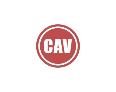 CAV logo tasarım vektör şablonu. CAV