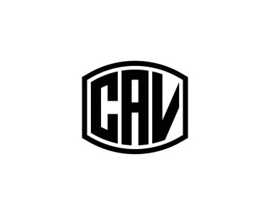 CAV logo tasarım vektör şablonu. CAV