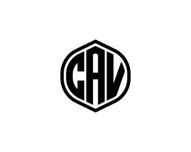CAV logo tasarım vektör şablonu. CAV