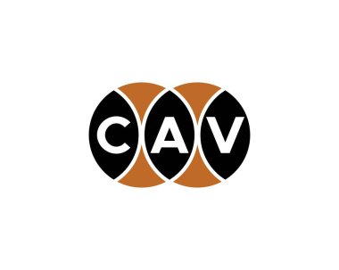 CAV logo tasarım vektör şablonu. CAV