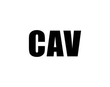 CAV logo tasarım vektör şablonu. CAV