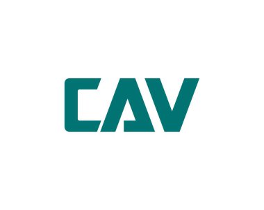 CAV logo tasarım vektör şablonu. CAV