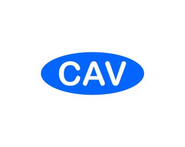 CAV logo tasarım vektör şablonu. CAV