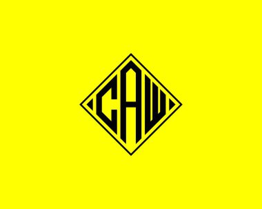 CAW logo tasarım vektör şablonu. CAW