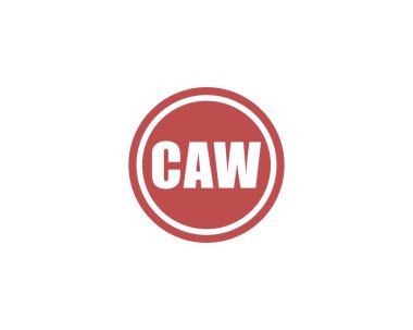CAW logo tasarım vektör şablonu. CAW