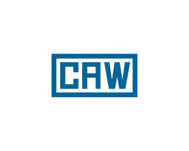 CAW logo tasarım vektör şablonu. CAW