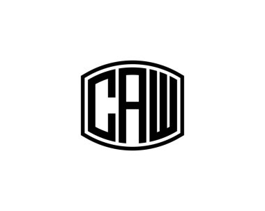 CAW logo tasarım vektör şablonu. CAW