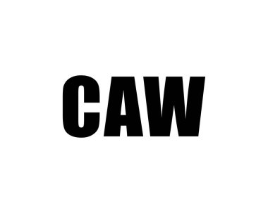 CAW logo tasarım vektör şablonu. CAW