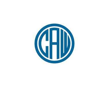 CAW logo tasarım vektör şablonu. CAW