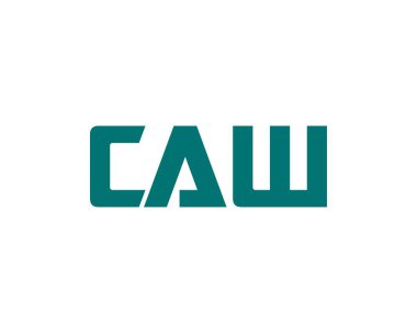 CAW logo tasarım vektör şablonu. CAW