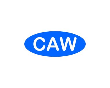 CAW logo tasarım vektör şablonu. CAW