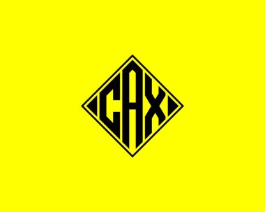 CAX Logo tasarım vektör şablonu. CAX