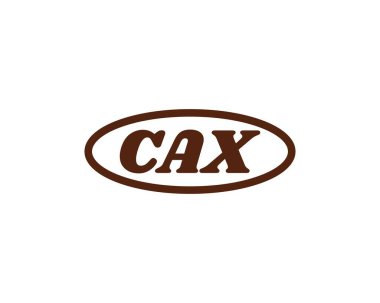 CAX Logo tasarım vektör şablonu. CAX