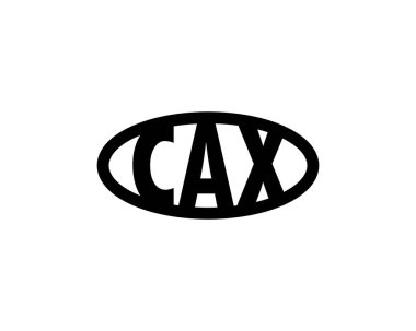 CAX Logo tasarım vektör şablonu. CAX