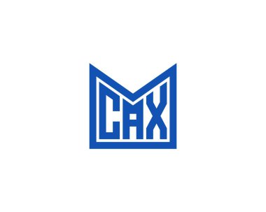 CAX Logo tasarım vektör şablonu. CAX