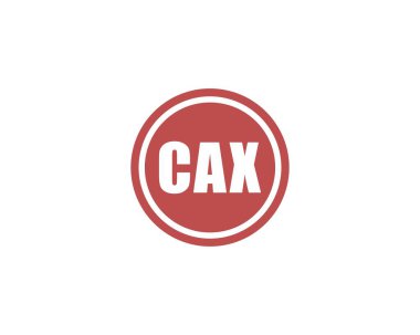 CAX Logo tasarım vektör şablonu. CAX