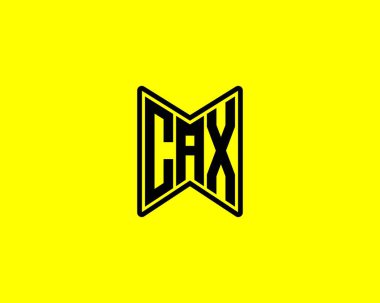 CAX Logo tasarım vektör şablonu. CAX