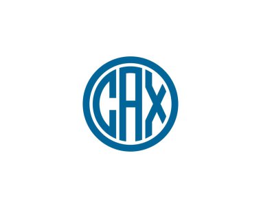 CAX Logo tasarım vektör şablonu. CAX