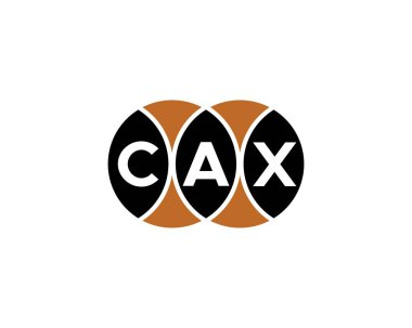 CAX Logo tasarım vektör şablonu. CAX