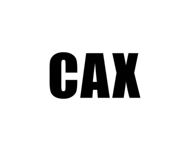 CAX Logo tasarım vektör şablonu. CAX