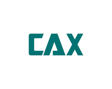 CAX Logo tasarım vektör şablonu. CAX