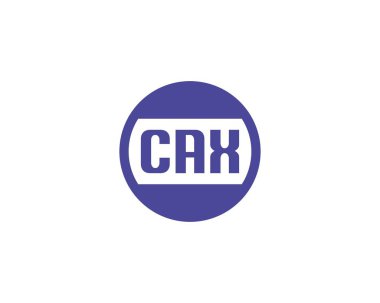 CAX Logo tasarım vektör şablonu. CAX