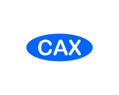 CAX Logo tasarım vektör şablonu. CAX