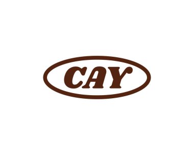 CAY logo tasarım vektör şablonu. CAY