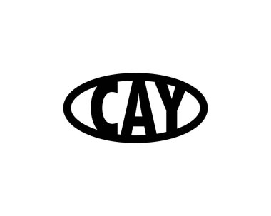 CAY logo tasarım vektör şablonu. CAY