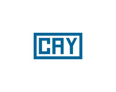 CAY logo tasarım vektör şablonu. CAY