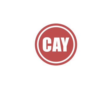 CAY logo tasarım vektör şablonu. CAY