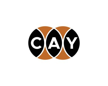 CAY logo tasarım vektör şablonu. CAY