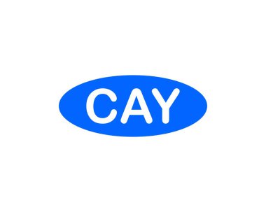 CAY logo tasarım vektör şablonu. CAY