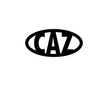 CAZ logo tasarım vektör şablonu. CAZ
