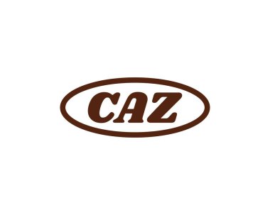 CAZ logo tasarım vektör şablonu. CAZ