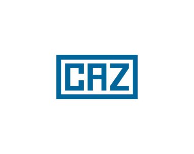 CAZ logo tasarım vektör şablonu. CAZ