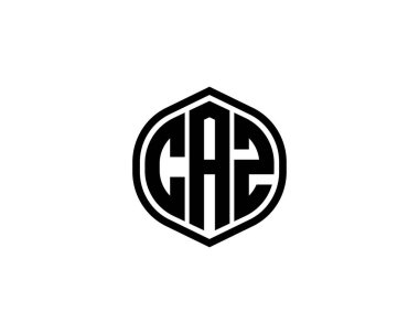 CAZ logo tasarım vektör şablonu. CAZ