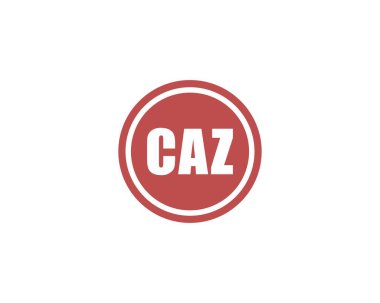 CAZ logo tasarım vektör şablonu. CAZ