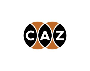 CAZ logo tasarım vektör şablonu. CAZ