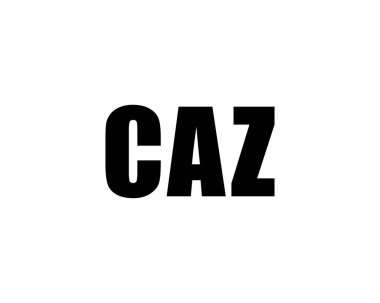 CAZ logo tasarım vektör şablonu. CAZ