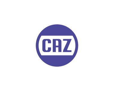 CAZ logo tasarım vektör şablonu. CAZ