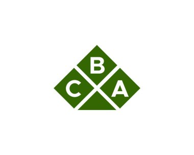 CBA logo tasarım vektör şablonu. CBA