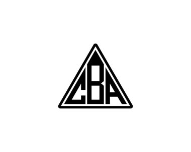 CBA logo tasarım vektör şablonu. CBA