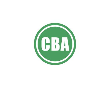 CBA logo tasarım vektör şablonu. CBA