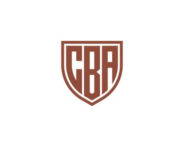 CBA logo tasarım vektör şablonu. CBA